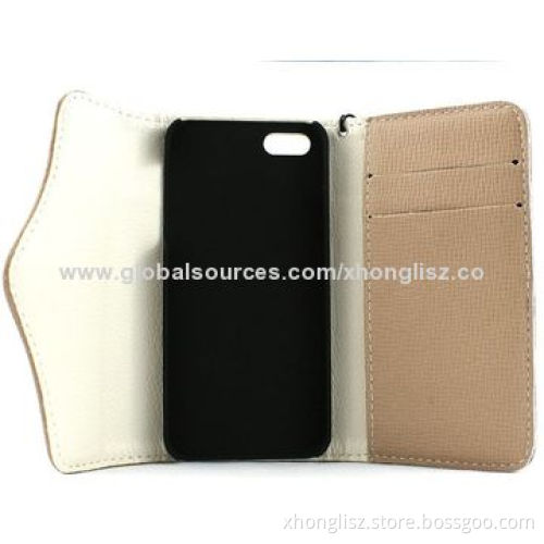 Wristlet holder PU leather wallet case for iPhone, OEM & ODM are welcomedNew
